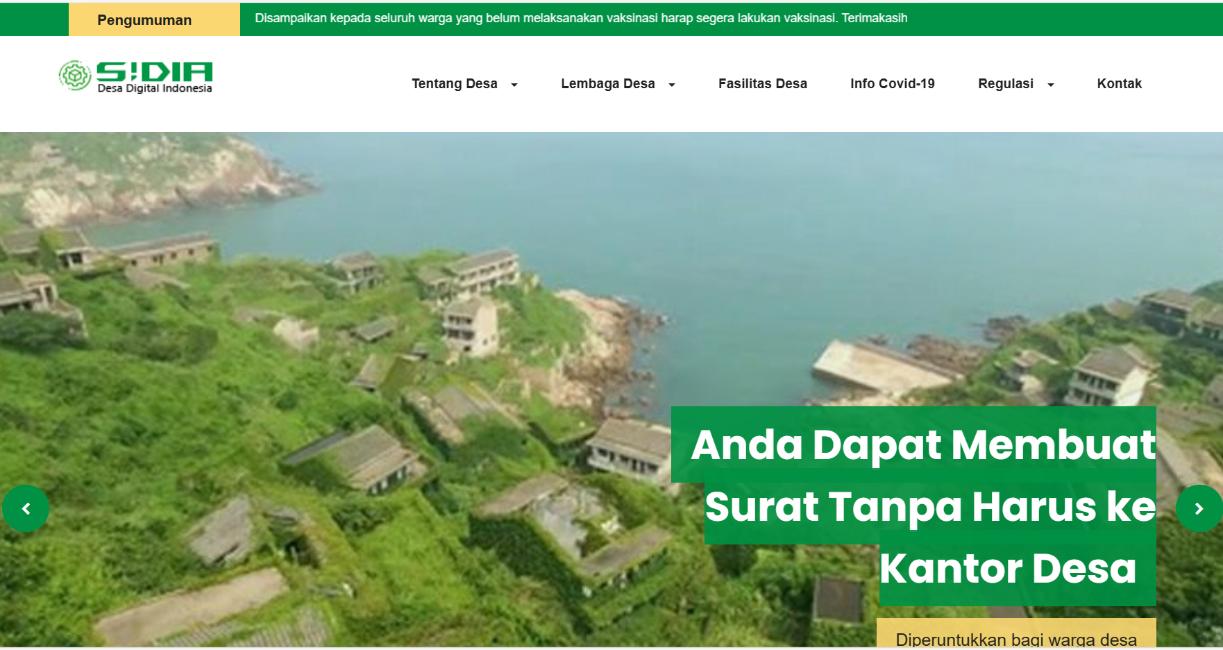 Sistem Informasi Manajemen Layanan Desa